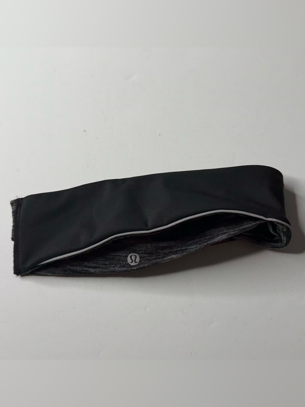 lululemon athletica Black Reflective Trim Headband